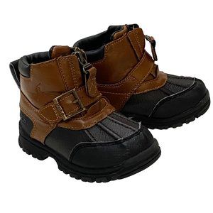 Polo Ralph Lauren Country Mid Zip Duck Boots Boys 6.5